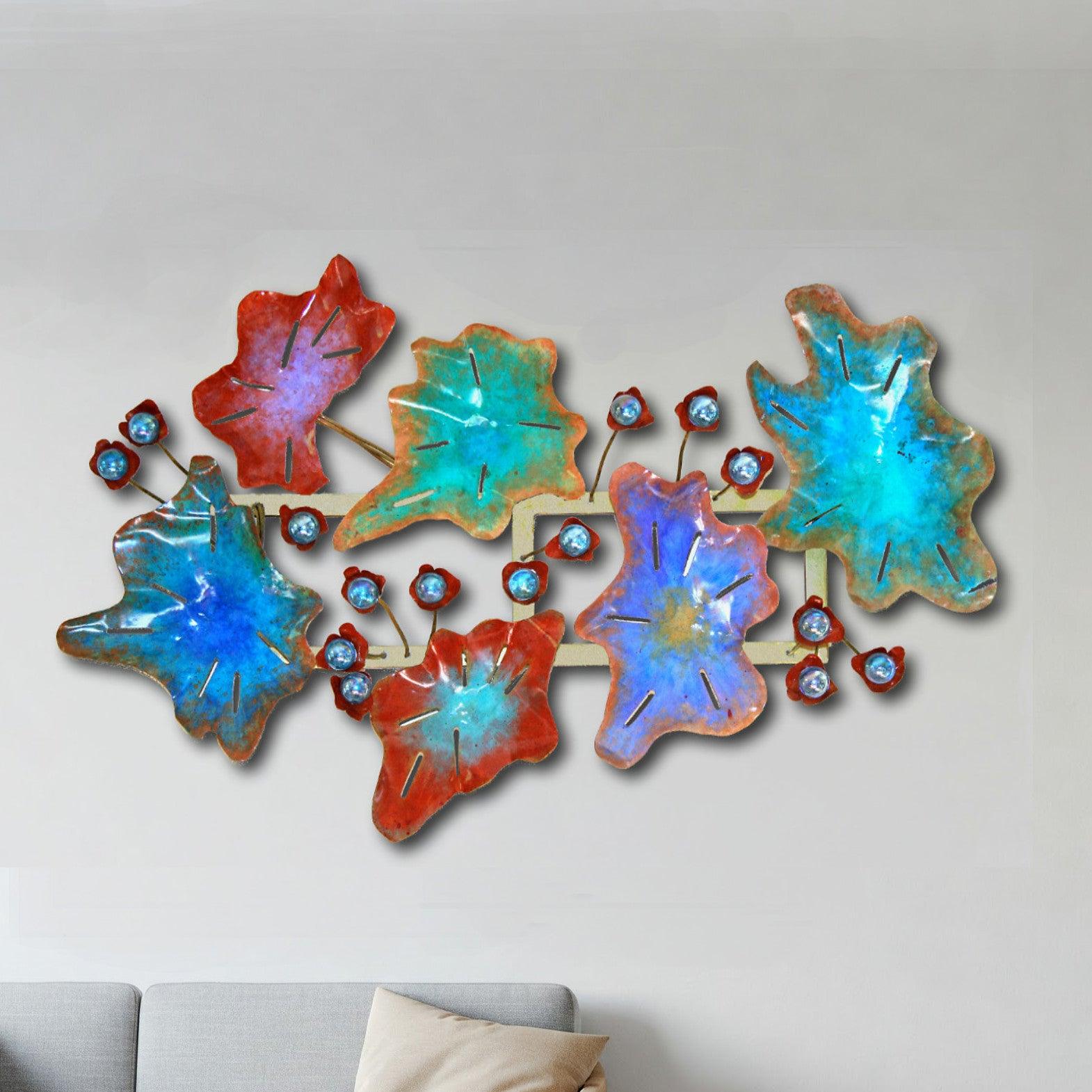 "Oceans Beauty" Mixed-media wall sculpture.