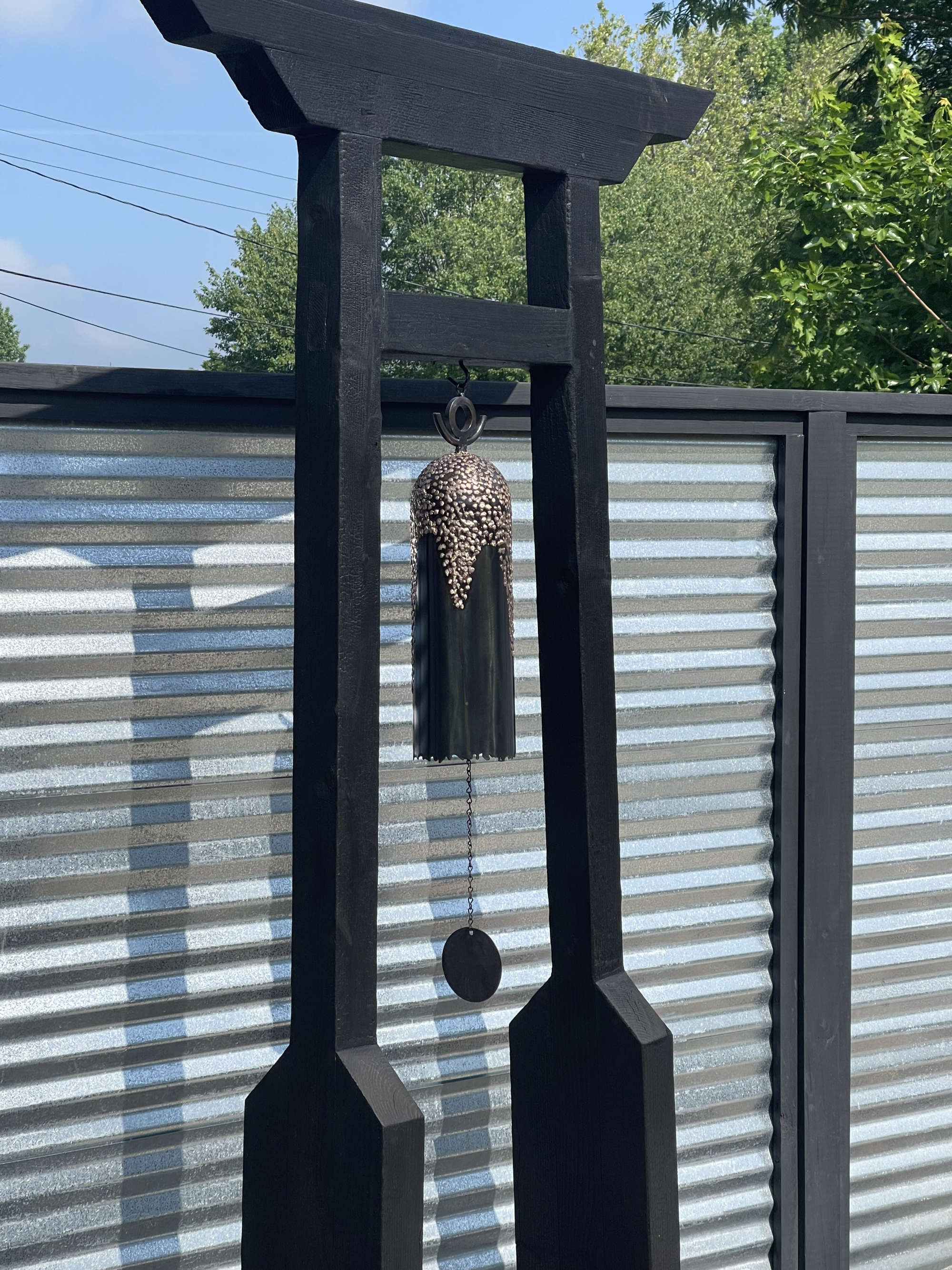 Windbell with custom designed stand