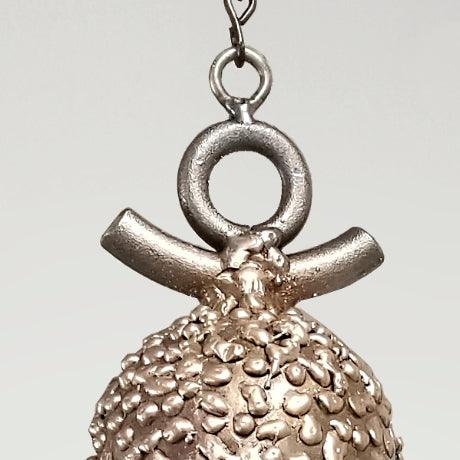 Detail of Bronze Wind Bell Mission San Cayetano