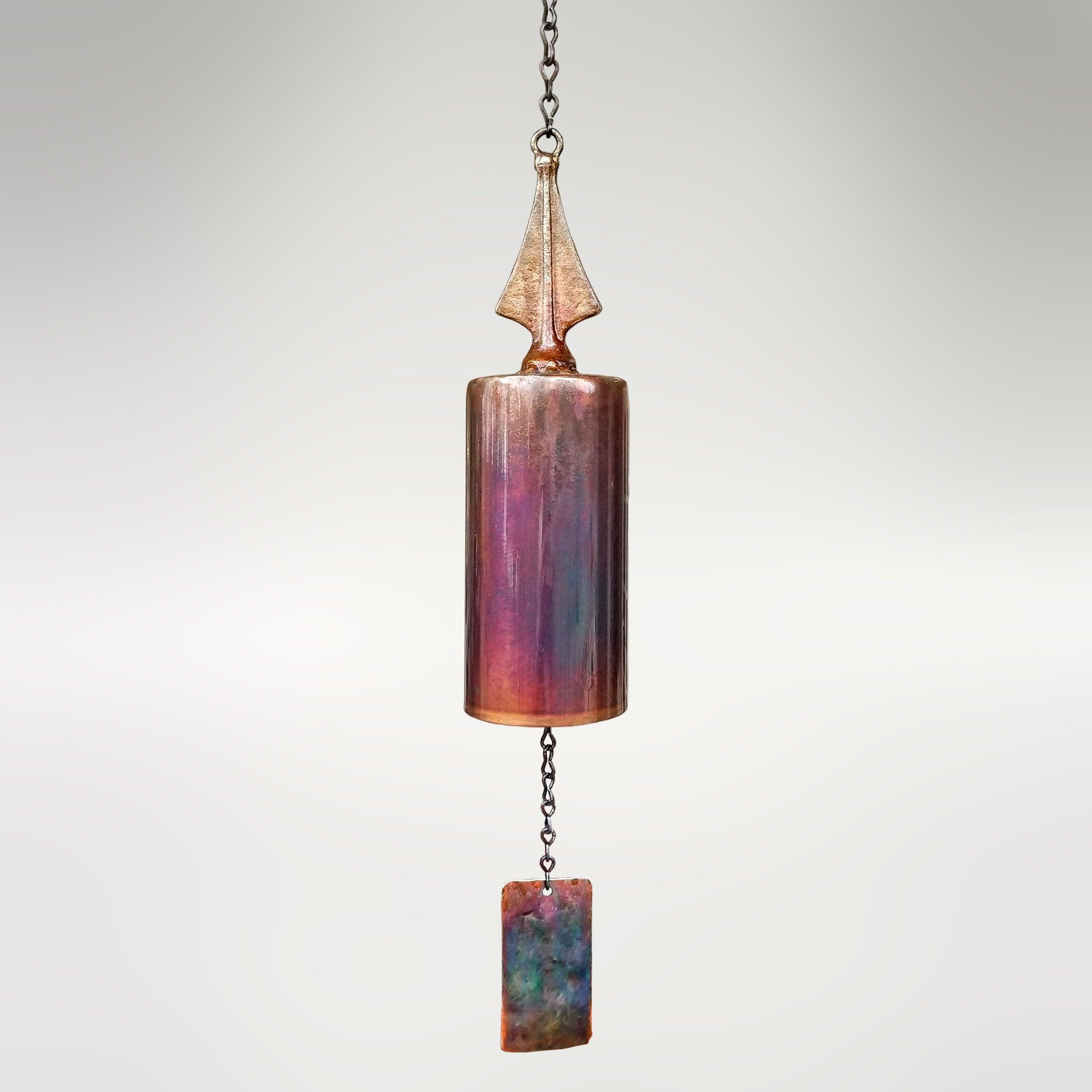 A Native American style mission wind bell inspired by the old west. 