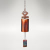 A rustic wind bell titled San Miguel. Hand made in America at the Lago Luna Lakeside Studio in Clarksville, Virginia
